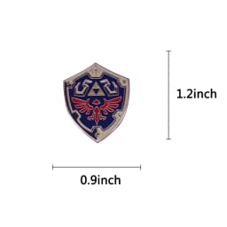 The Legend of Zellda Hyllian Shield Enamel Pin Game Brooch Badge Best Friend Gift