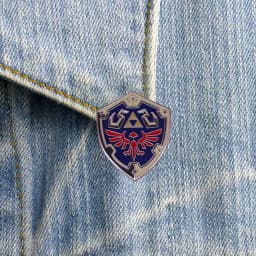 The Legend of Zellda Hyllian Shield Enamel Pin Game Brooch Badge Best Friend Gift