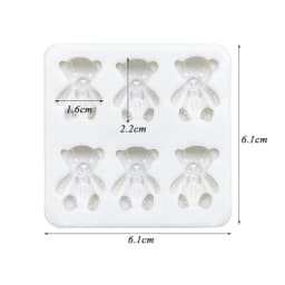 Bear Silicone Sugarcraft Mold Resin Tools Cupcake Baking Mould Fondant Cake Decorating Tools