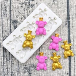 Bear Silicone Sugarcraft Mold Resin Tools Cupcake Baking Mould Fondant Cake Decorating Tools