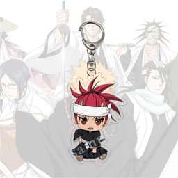 Japan Anime Bleach Cosplay Keychain For Men Women Pendant Keyring Cartoon Print Acrylic Key Chain Ring  Jewelry Wholesale Gift