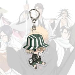 Japan Anime Bleach Cosplay Keychain For Men Women Pendant Keyring Cartoon Print Acrylic Key Chain Ring  Jewelry Wholesale Gift