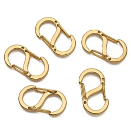 5pcs Gold Stainless Steel Letter S Buckle Spring Lobster Clasp Hook Connectors for Necklace Bracelet DIY Jewelry Making Supplies
