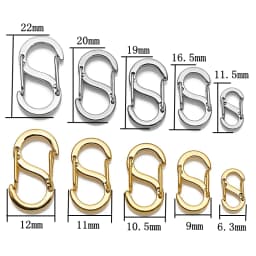 5pcs Gold Stainless Steel Letter S Buckle Spring Lobster Clasp Hook Connectors for Necklace Bracelet DIY Jewelry Making Supplies