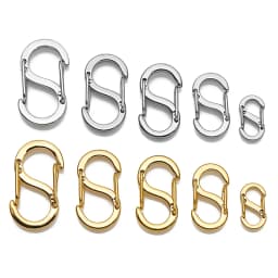 5pcs Gold Stainless Steel Letter S Buckle Spring Lobster Clasp Hook Connectors for Necklace Bracelet DIY Jewelry Making Supplies