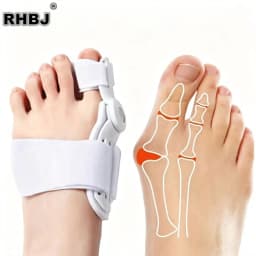 2Pcs Hallux Valgus Corrector Bunions for Toes Foot Finger Separator Toe Separator Foot Care Haluksy Bunion Foot Care Tools