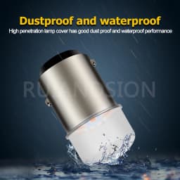 RUIANDSION P21W 1156 BA15S LED P21/5W BAY15D 1157 LED Bulb 12V Tail Brake Light Reverse Lamp Turn Signal Light Frosted Cover