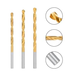 CMCP 1-10.5mm Titanium Coated HSS Metal Drills Electric Twist Drill Bit HSS Gun Drilling For Metal Woodworking Tools Hole Cutter