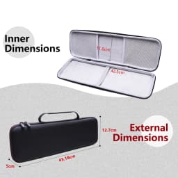 LTGEM EVA Hard Case for Apple Magic Keyboard with Numeric Keypad Carrying Storage Bag