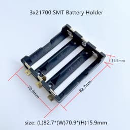 1PCS 21700 Battery Holder SMD Battery Box 3S 21700 Storage Box 3*21700 DC Battery Case SMT SMD