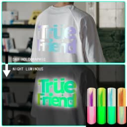 CHEONET HTV --- Glow In Dark Heat Transfer Vinyl HTV Iron On Vinyl Luminous Symphony Holographic Color For DIY T-Shirt