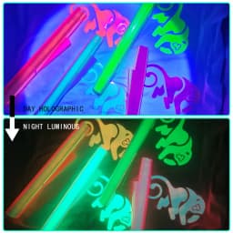 CHEONET HTV --- Glow In Dark Heat Transfer Vinyl HTV Iron On Vinyl Luminous Symphony Holographic Color For DIY T-Shirt