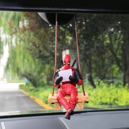 Swing Deadpool 2 Action Figure X-Men Anime Doll Car Charm Decoration PVC Collection Figurine Kids Toys