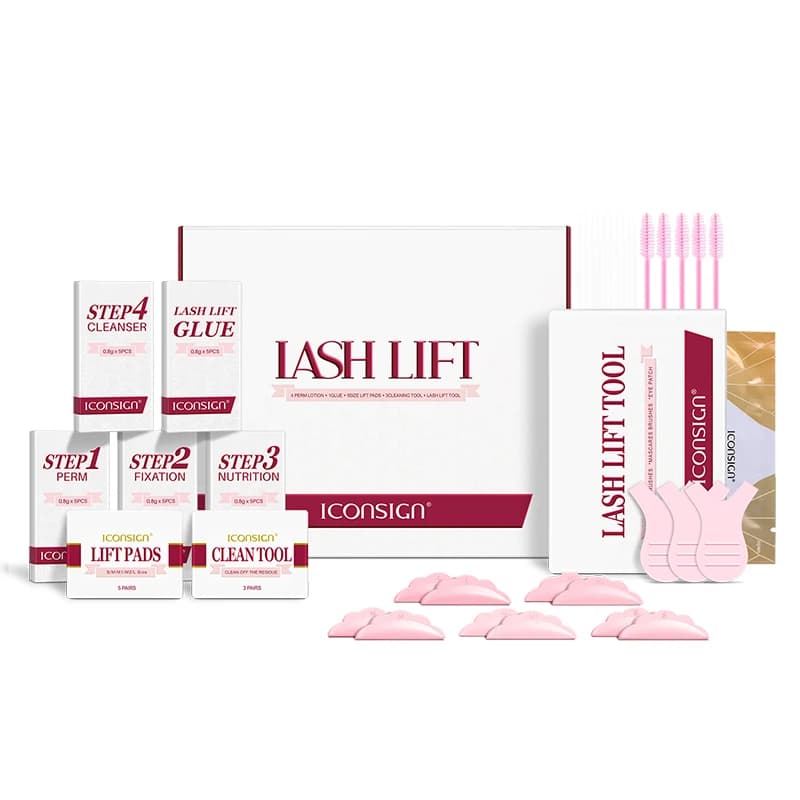 New ICONSIGN Upgrade Eyelash Lifting Sachets Set Lash Lift Kit Independent Pouch 5-8 Mins Fast Eyelash Perm Eye Lash Makeup Tool