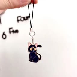 Hot Sales 1 Piece Anime Cat Mobile Phone Charms Lovely Cartoon Keychains Lanyard for Keys Decoration Bag Charms Phone Strap