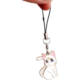 Hot Sales 1 Piece Anime Cat Mobile Phone Charms Lovely Cartoon Keychains Lanyard for Keys Decoration Bag Charms Phone Strap