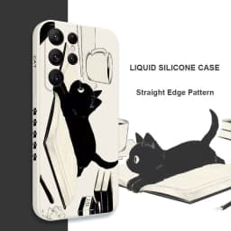 Naughty Cat Phone Case For Samsung Galaxy S25FE  S24 S23 S22 S21 S20 Ultra Plus FE S10 Note 20 ultra 10 9 Plus Cover
