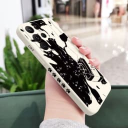 Naughty Cat Phone Case For Samsung Galaxy S25FE  S24 S23 S22 S21 S20 Ultra Plus FE S10 Note 20 ultra 10 9 Plus Cover