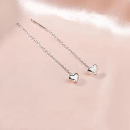 Korean Style Contracted Heart Pearl Earrings For Women Sweet Flower Zircon Geometric Pendant Earring Girl Party Jewelry Gift