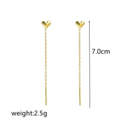 Korean Style Contracted Heart Pearl Earrings For Women Sweet Flower Zircon Geometric Pendant Earring Girl Party Jewelry Gift