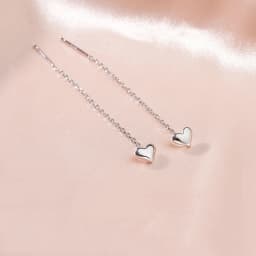 Korean Style Contracted Heart Pearl Earrings For Women Sweet Flower Zircon Geometric Pendant Earring Girl Party Jewelry Gift