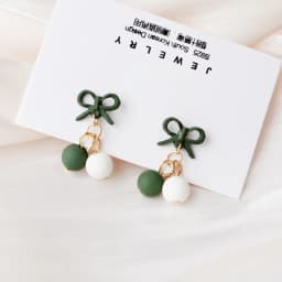 Korean Style Contracted Heart Pearl Earrings For Women Sweet Flower Zircon Geometric Pendant Earring Girl Party Jewelry Gift