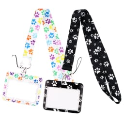 Wholesale Horizontal Style Yoga Sakura Daisy Lanyard for Key Neck Strap Card ID Badge Holder Key Chain Key Holder Accessories