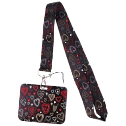 Wholesale Horizontal Style Yoga Sakura Daisy Lanyard for Key Neck Strap Card ID Badge Holder Key Chain Key Holder Accessories