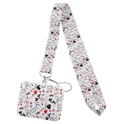Wholesale Horizontal Style Yoga Sakura Daisy Lanyard for Key Neck Strap Card ID Badge Holder Key Chain Key Holder Accessories