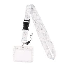 Wholesale Horizontal Style Yoga Sakura Daisy Lanyard for Key Neck Strap Card ID Badge Holder Key Chain Key Holder Accessories