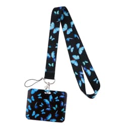 Wholesale Horizontal Style Yoga Sakura Daisy Lanyard for Key Neck Strap Card ID Badge Holder Key Chain Key Holder Accessories