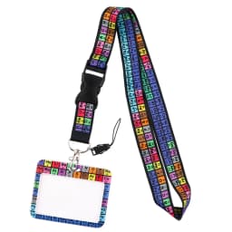 Wholesale Horizontal Style Yoga Sakura Daisy Lanyard for Key Neck Strap Card ID Badge Holder Key Chain Key Holder Accessories
