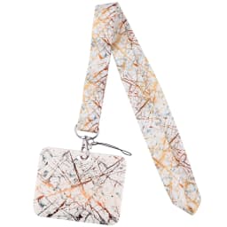 Wholesale Horizontal Style Yoga Sakura Daisy Lanyard for Key Neck Strap Card ID Badge Holder Key Chain Key Holder Accessories