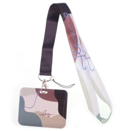 Wholesale Horizontal Style Yoga Sakura Daisy Lanyard for Key Neck Strap Card ID Badge Holder Key Chain Key Holder Accessories