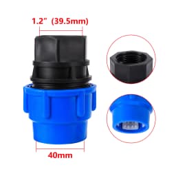 PE PVC Pipe Adapter 1/2" 3/4" 1"1.2"1.5" Male to 20/25/32/40/50mm Reducer Garden Irrigation Pipe Adapter