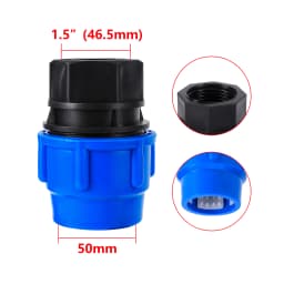 PE PVC Pipe Adapter 1/2" 3/4" 1"1.2"1.5" Male to 20/25/32/40/50mm Reducer Garden Irrigation Pipe Adapter