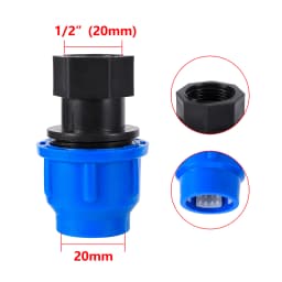 PE PVC Pipe Adapter 1/2" 3/4" 1"1.2"1.5" Male to 20/25/32/40/50mm Reducer Garden Irrigation Pipe Adapter