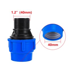 PE PVC Pipe Adapter 1/2" 3/4" 1"1.2"1.5" Male to 20/25/32/40/50mm Reducer Garden Irrigation Pipe Adapter