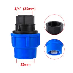 PE PVC Pipe Adapter 1/2" 3/4" 1"1.2"1.5" Male to 20/25/32/40/50mm Reducer Garden Irrigation Pipe Adapter