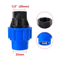 PE PVC Pipe Adapter 1/2" 3/4" 1"1.2"1.5" Male to 20/25/32/40/50mm Reducer Garden Irrigation Pipe Adapter