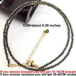 Natural Stone Beads Necklaces Bracelet 2-3MM Faceted Round Quarts Tourmalins Mini Beads Necklaces For Women Jewelry Gifts