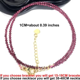 Natural Stone Beads Necklaces Bracelet 2-3MM Faceted Round Quarts Tourmalins Mini Beads Necklaces For Women Jewelry Gifts