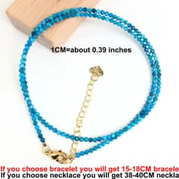 Natural Stone Beads Necklaces Bracelet 2-3MM Faceted Round Quarts Tourmalins Mini Beads Necklaces For Women Jewelry Gifts