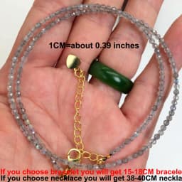 Natural Stone Beads Necklaces Bracelet 2-3MM Faceted Round Quarts Tourmalins Mini Beads Necklaces For Women Jewelry Gifts
