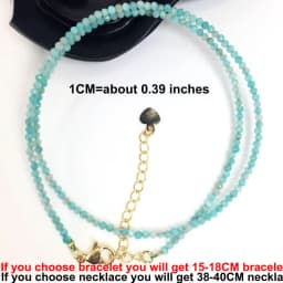Natural Stone Beads Necklaces Bracelet 2-3MM Faceted Round Quarts Tourmalins Mini Beads Necklaces For Women Jewelry Gifts