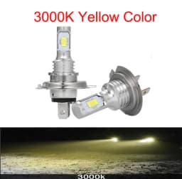 2Pcs CSP 12000LM H7 H4 H11 LED Car Headlight 80W High Power H1 H8 H9 HB4 HB3 9005 9006 881 H27 Turbo Lamp 6000K White Car Light
