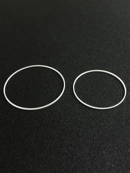 1.25mm Height I Ring Watch Crystal Gasket 26mm to 35.5mm Inner Diameter for Waterproof 1.3mm to 1.7mm Thick Watch Glass YZC035