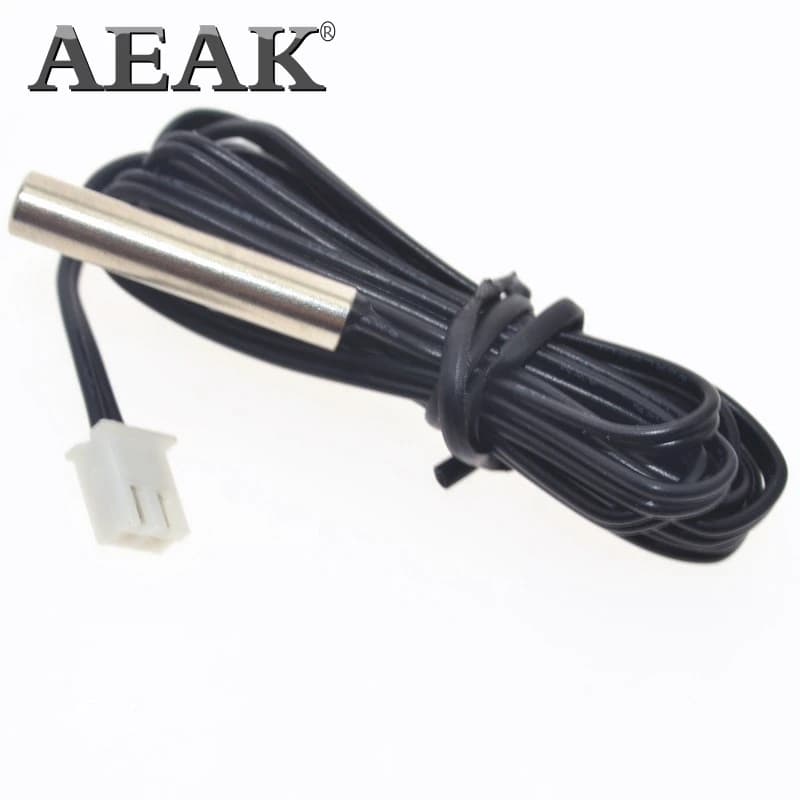 50CM 1M 2M 3M NTC Thermistor Temperature Sensor Waterproof Probe Wire 10K 1% 3950 W1209 W1401 cable AEAK