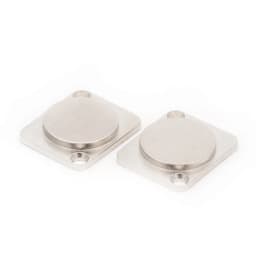 1pc Powercon D Type Coupler Plate Power Coupler Baffle Zinc Alloy/Plastic Module Plugging Plate Blind Plate