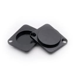 1pc Powercon D Type Coupler Plate Power Coupler Baffle Zinc Alloy/Plastic Module Plugging Plate Blind Plate